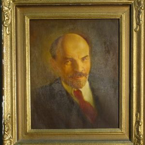 BordenH. Mattis Teutsch-Abataj 140 x 246 cm custodie Primaria Vulcan, custodie Muzeul de Arta Brasovache Aurel Portret I.V. Lenin 59 x 47 cm, Custodie Muzeul de Arta Brasov